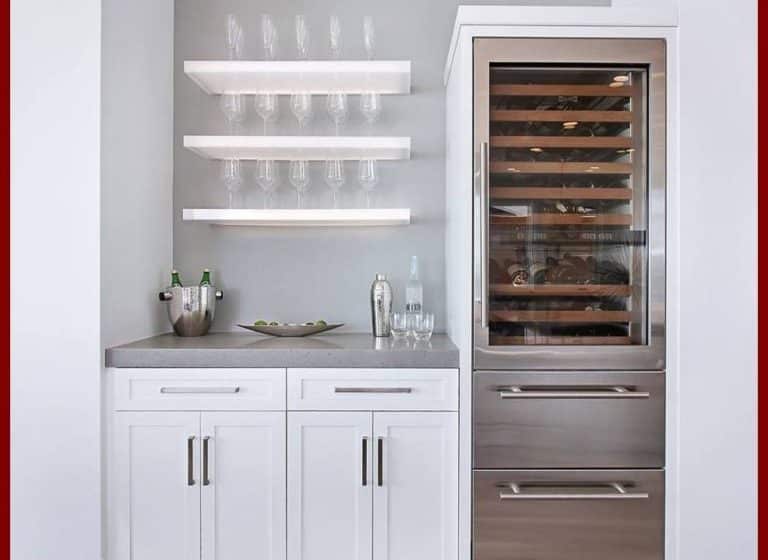 White Pairs Well even with Stainless Steel Wine Fridge