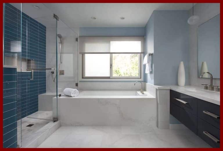 INcredible Quartz Bathtub, Vanity and Shower!