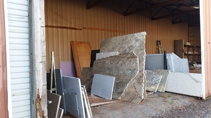 half slabs of stone remnants in South Carolina Granite Remnants
