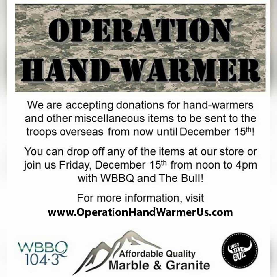 Operation Handwarmer: A Collection Effort Supporting Our Troops