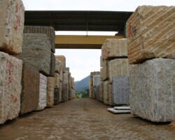 harvested stone stacks