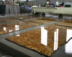 shiny stone slabs