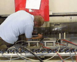 professional stone fabricators cnc setup
