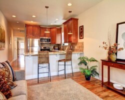 cozy Mocha Maple Glazed countertops