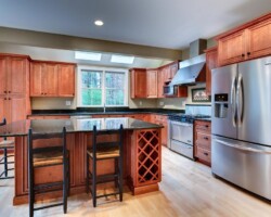 Mocha Maple Glazed wide kitchen