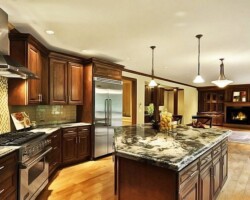 Chocolate Maple Glazed kitchen Countertop cabinet
