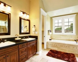Chocolate Maple Glazed bathroom Countertops